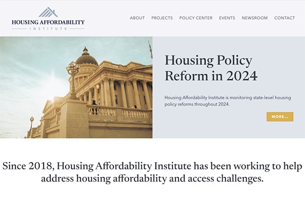 Housing Affordability Institute website