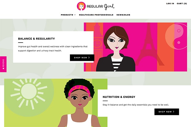Regular Girl website